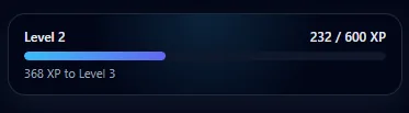 QuestGuide XP level up system